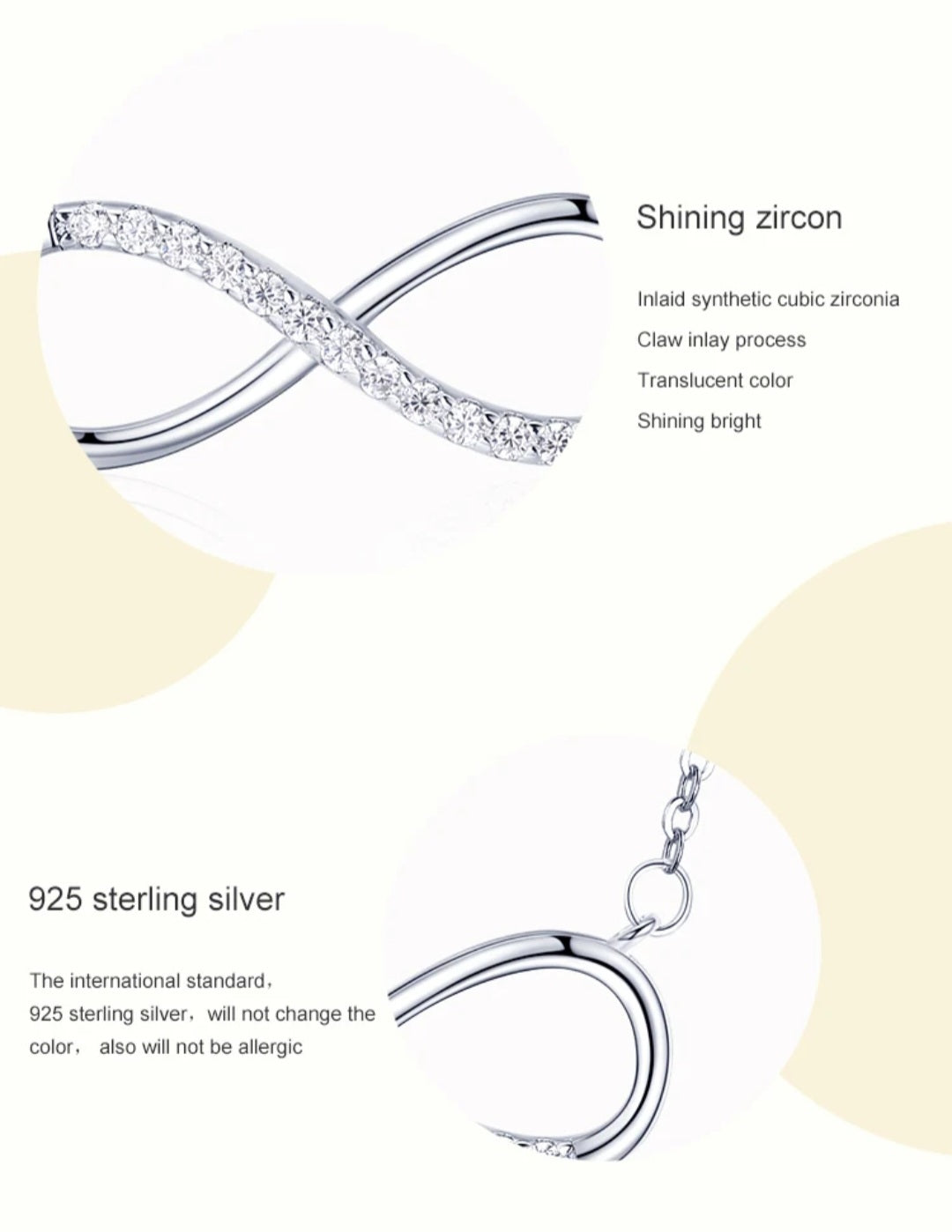 Infinity Love Pendant Necklace